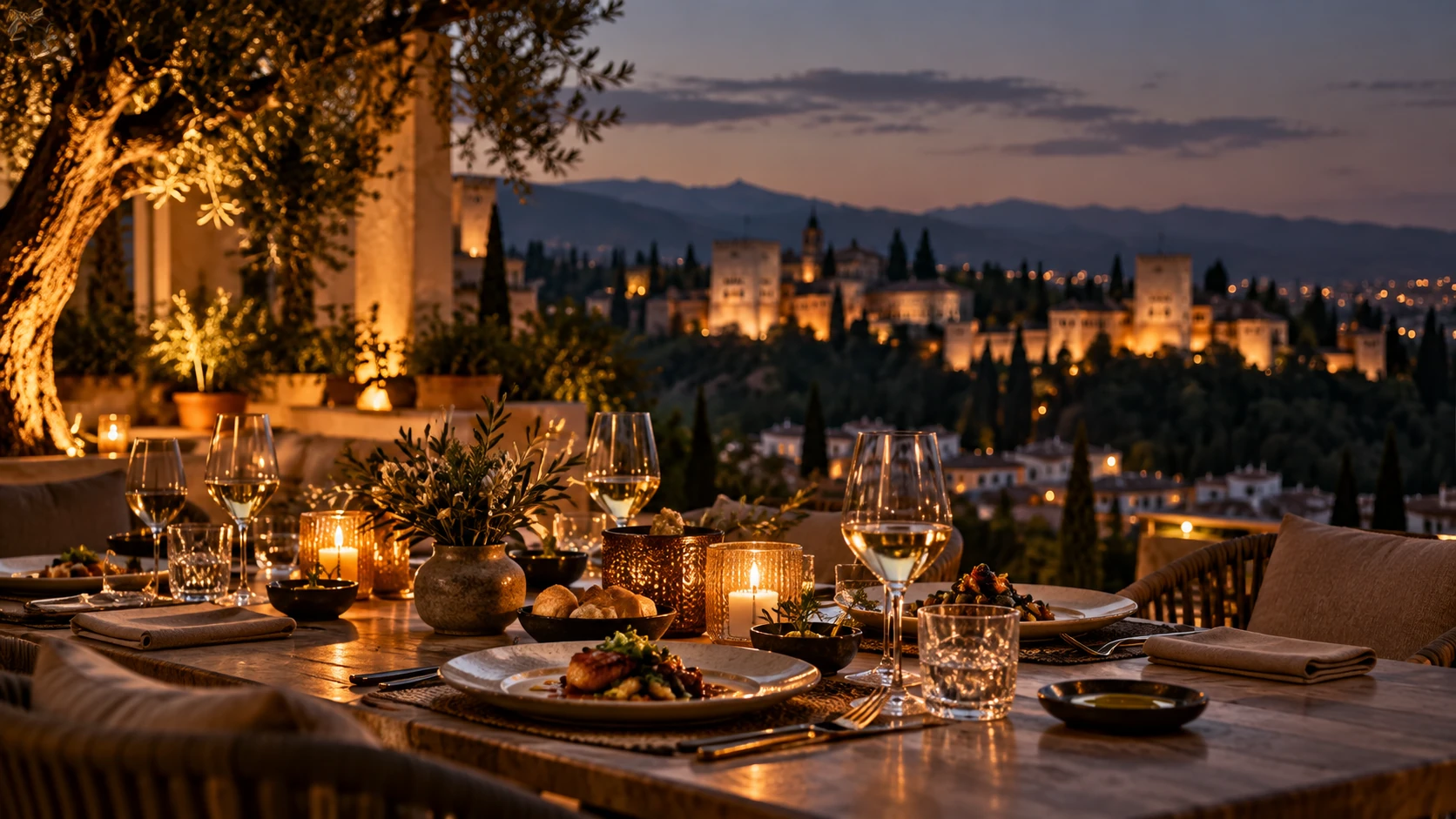 Candlelit evening in Andalucía